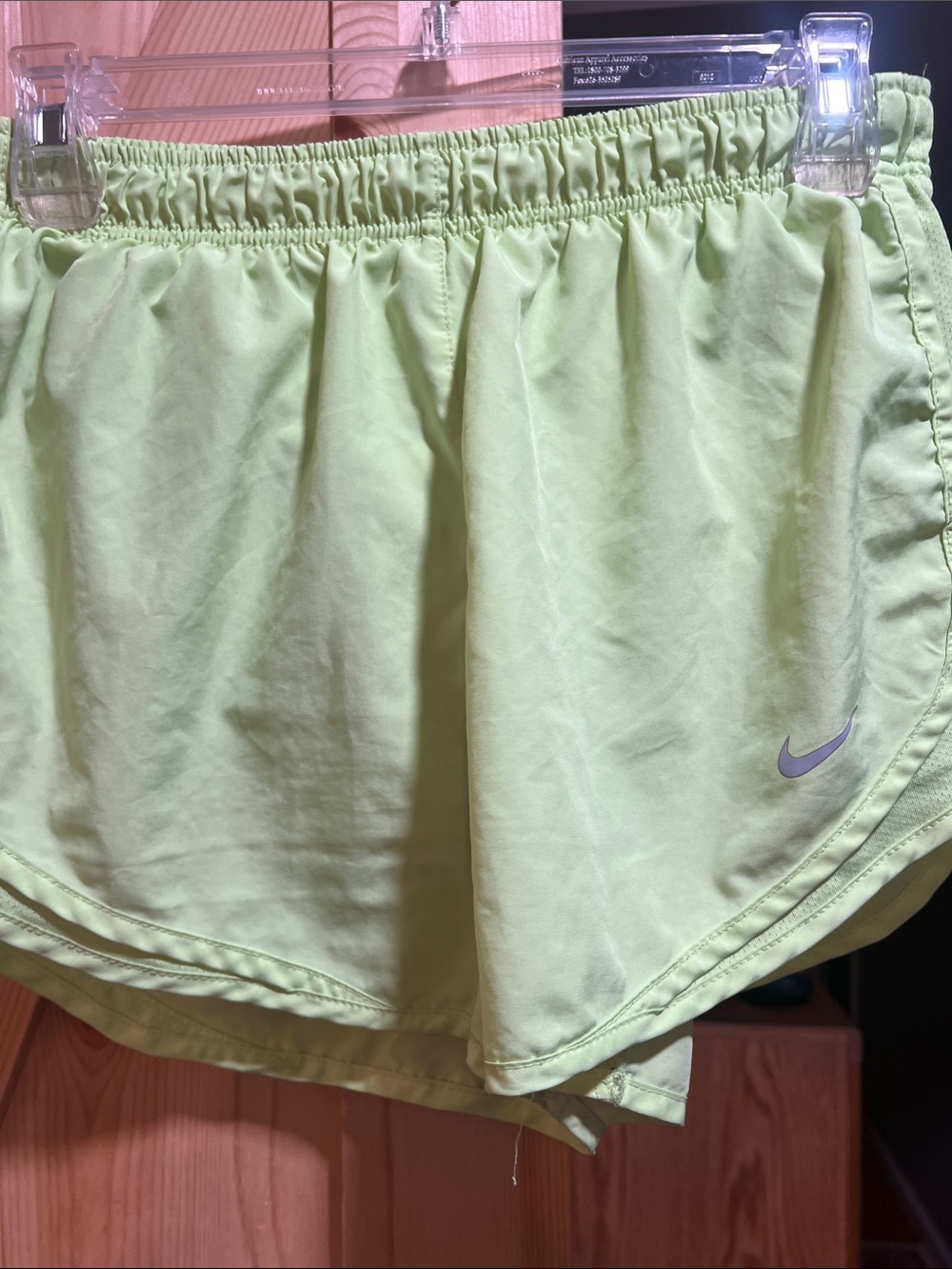 Nike Women’s Lime Green Athletic Running Shorts /dri fit size medium